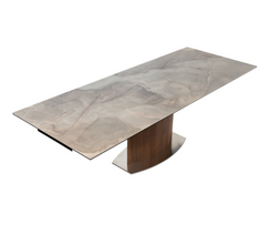 BASILIO Extendable Dining Table with ceramic top