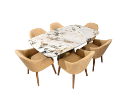 BEATRICE Dining Set: table + 6 chairs