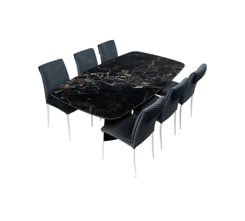Dining Set TOMMASO with 6 chairs