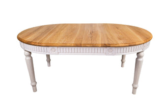 Solid Wood Oval Dining Table BALI