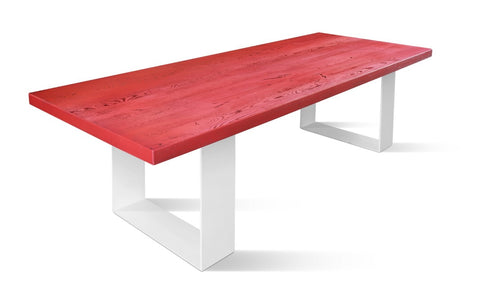 Solid Wood Dining Table ATERS RED