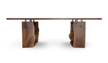 Glass top Solid Wood Dining Table WORG-XO