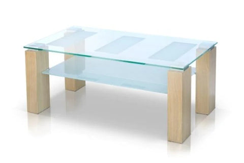 Clear Glass Coffee Table CABOR