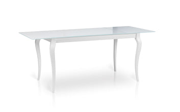 Glass Top Dining Table With Extension PRESSO