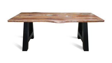 Solid Wood Dining Table RUBAN-A