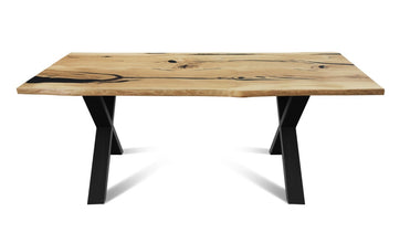 Solid Wood Dining Table RUBAN-BL