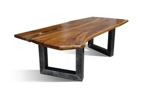 Solid Wood Dining Table RUBAN-U